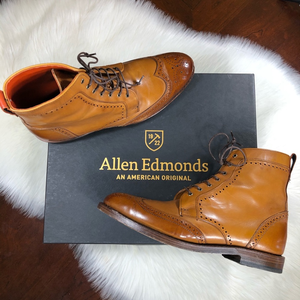 Allen Edmonds Walnut Dalton Boots